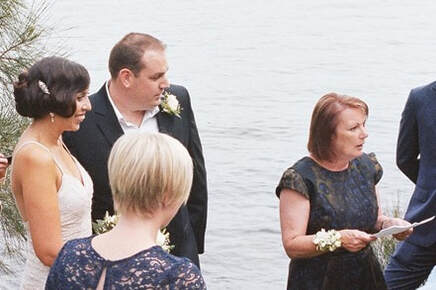 Northern Rivers Wedding Celebrant Caz officiating Budget Wedding Ceremony